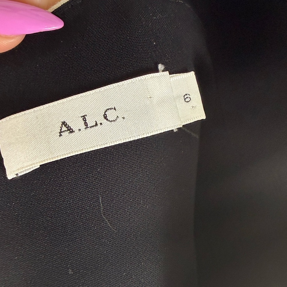 A.L.C. Morley Bustier Crop Top Sweetheart Cream Black Size 6 - Picture 7 of 8